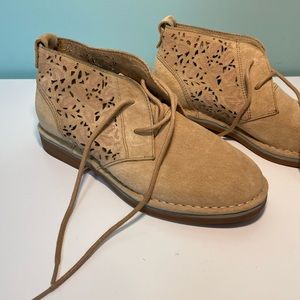 HUSH PUPPIES Suede Booties